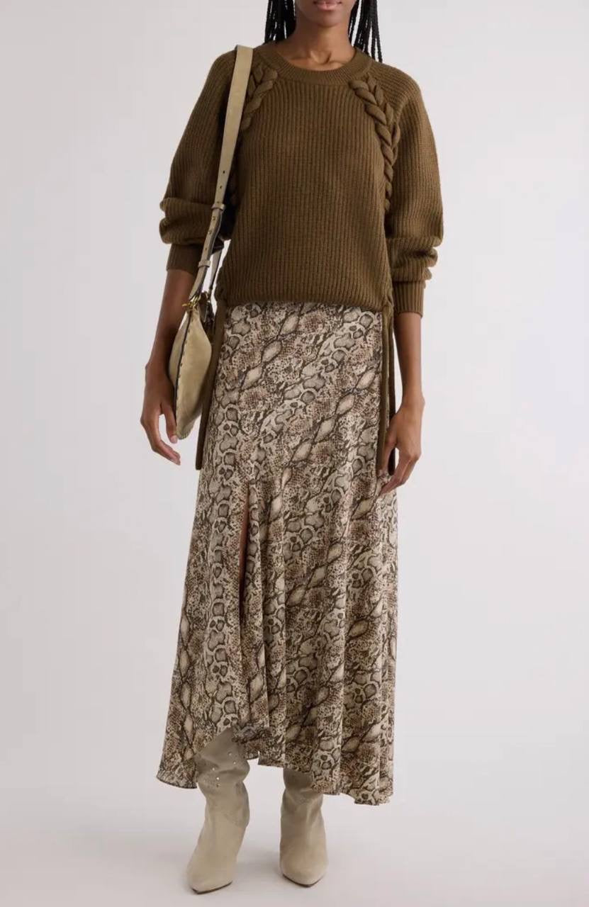 IM Noelia Whipstitch Merino Wool Sweater