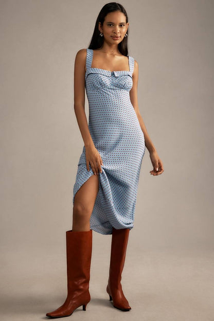 Ref Tancy Button Front Viscose Midi Dress