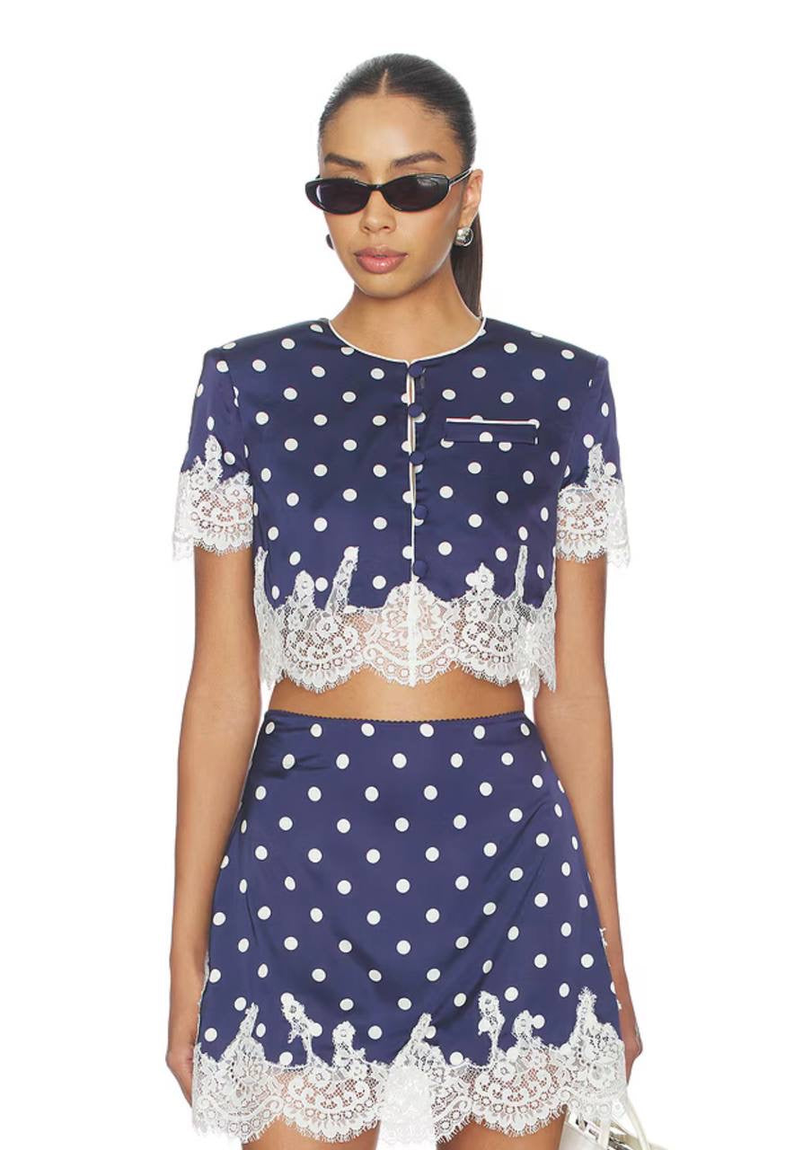 SP Polka Dot Cropped Top | Midi Skirt | Mini Skirt