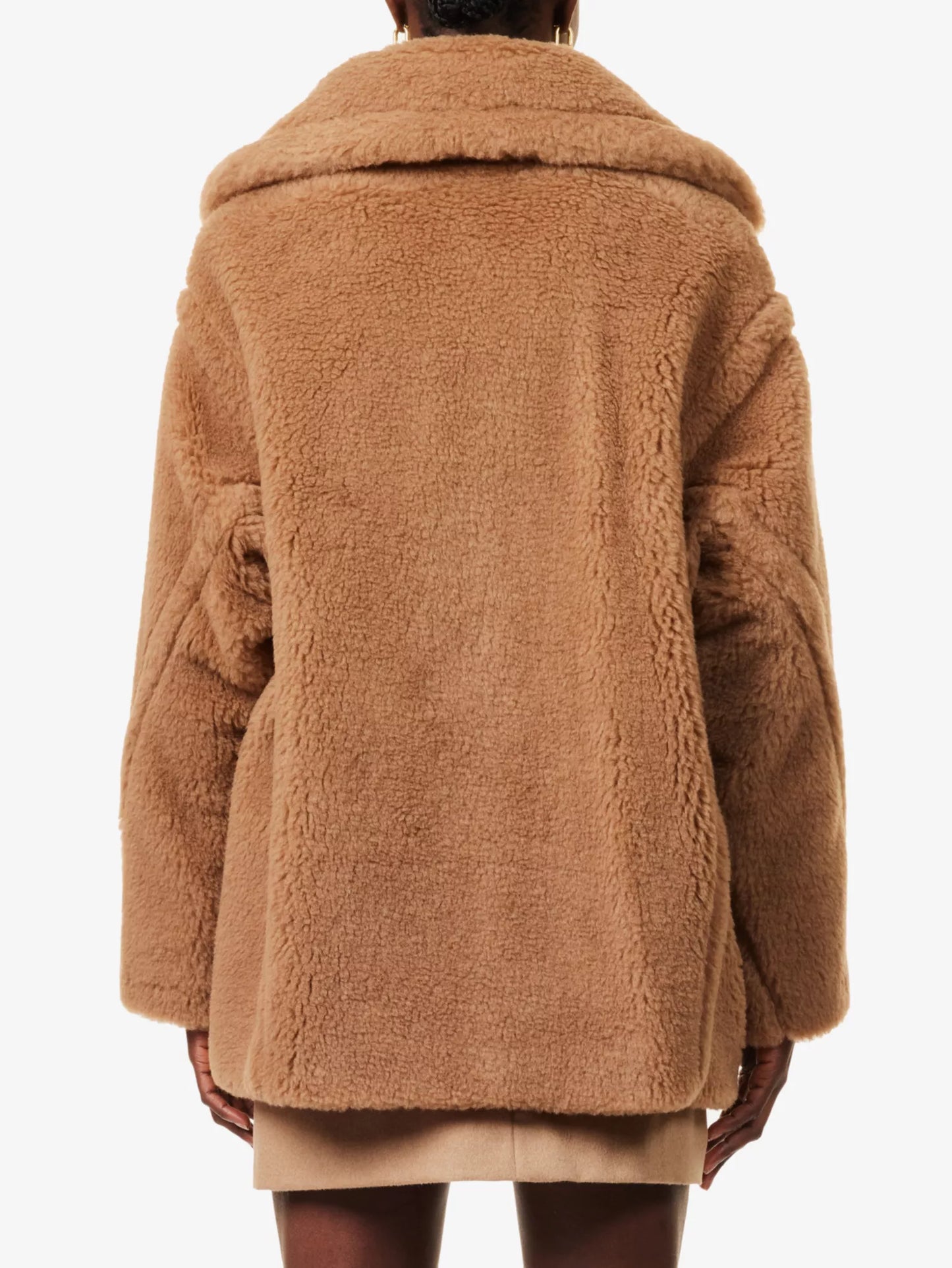 MM Short Teddy Bear Icon Alpaca-Wool-Silk Coat Jacket
