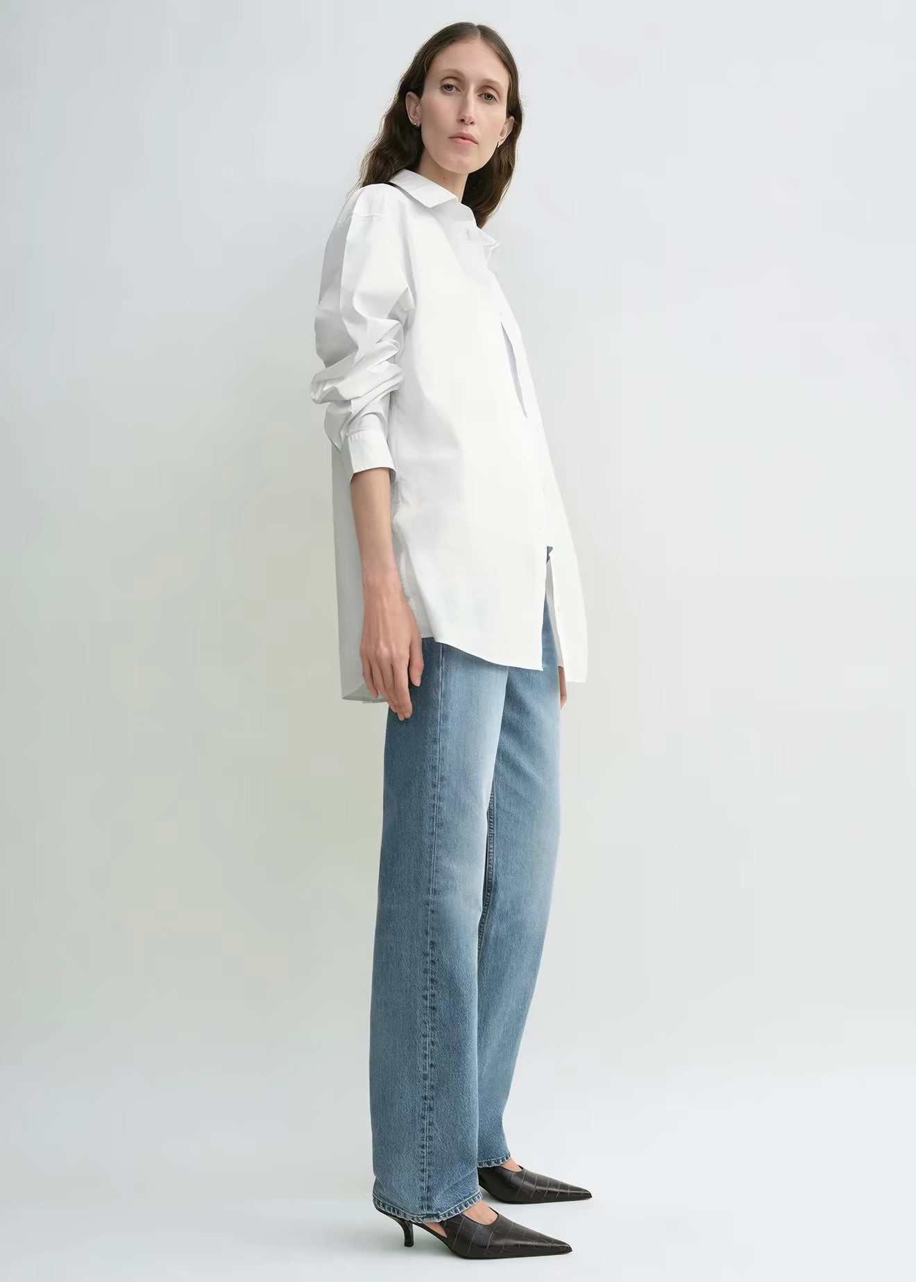 4 Colors! TOT Classic Tumbled Cotton Shirt