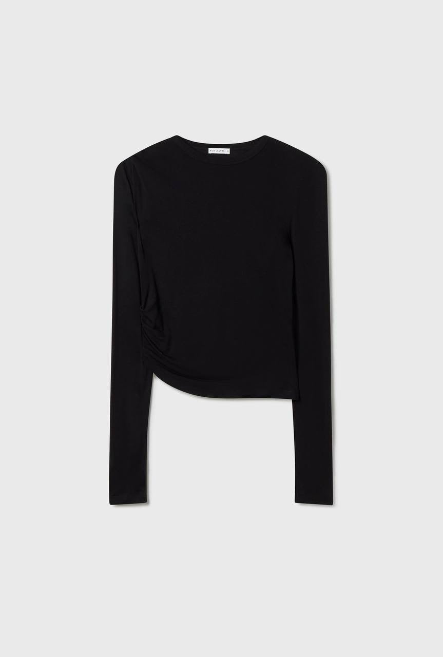 SALE! SL Jersey Modal-silk Drape Long Sleeved Top
