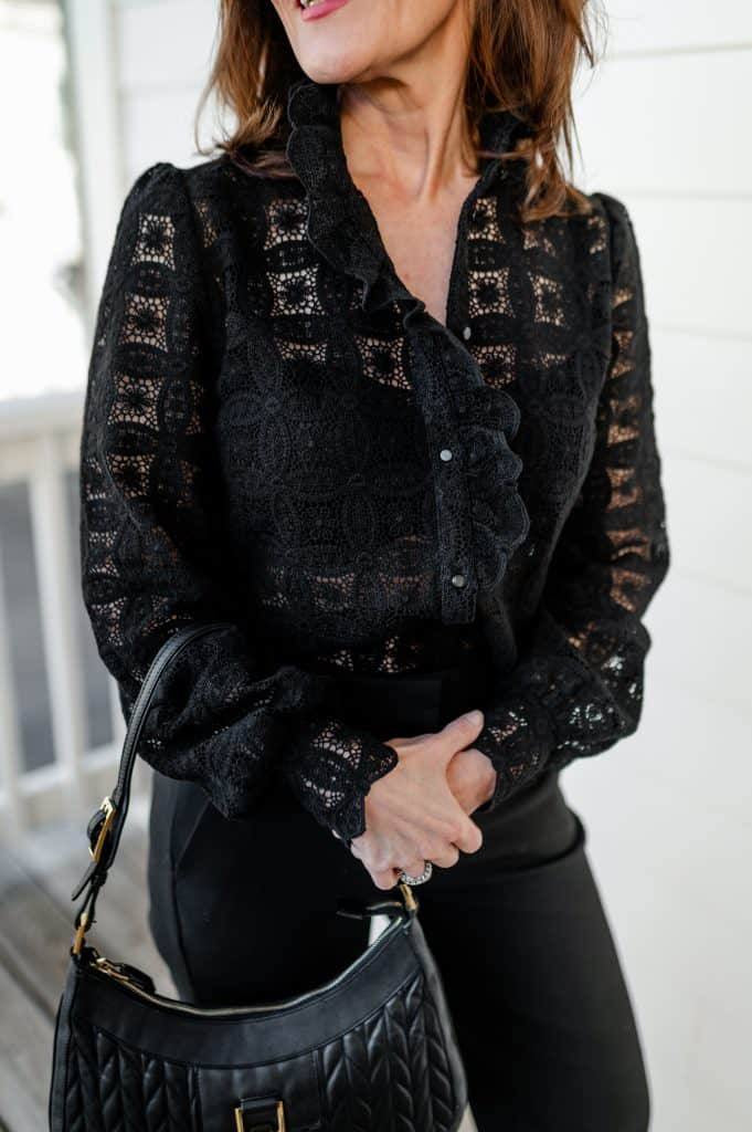 SZ Chlo Sheer Cotton Lace Shirt