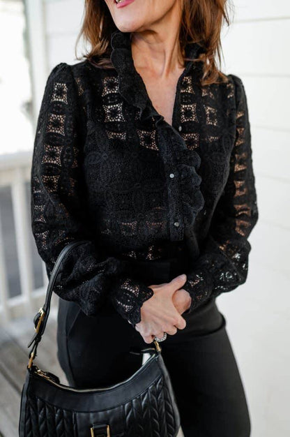 SZ Chlo Sheer Cotton Lace Shirt