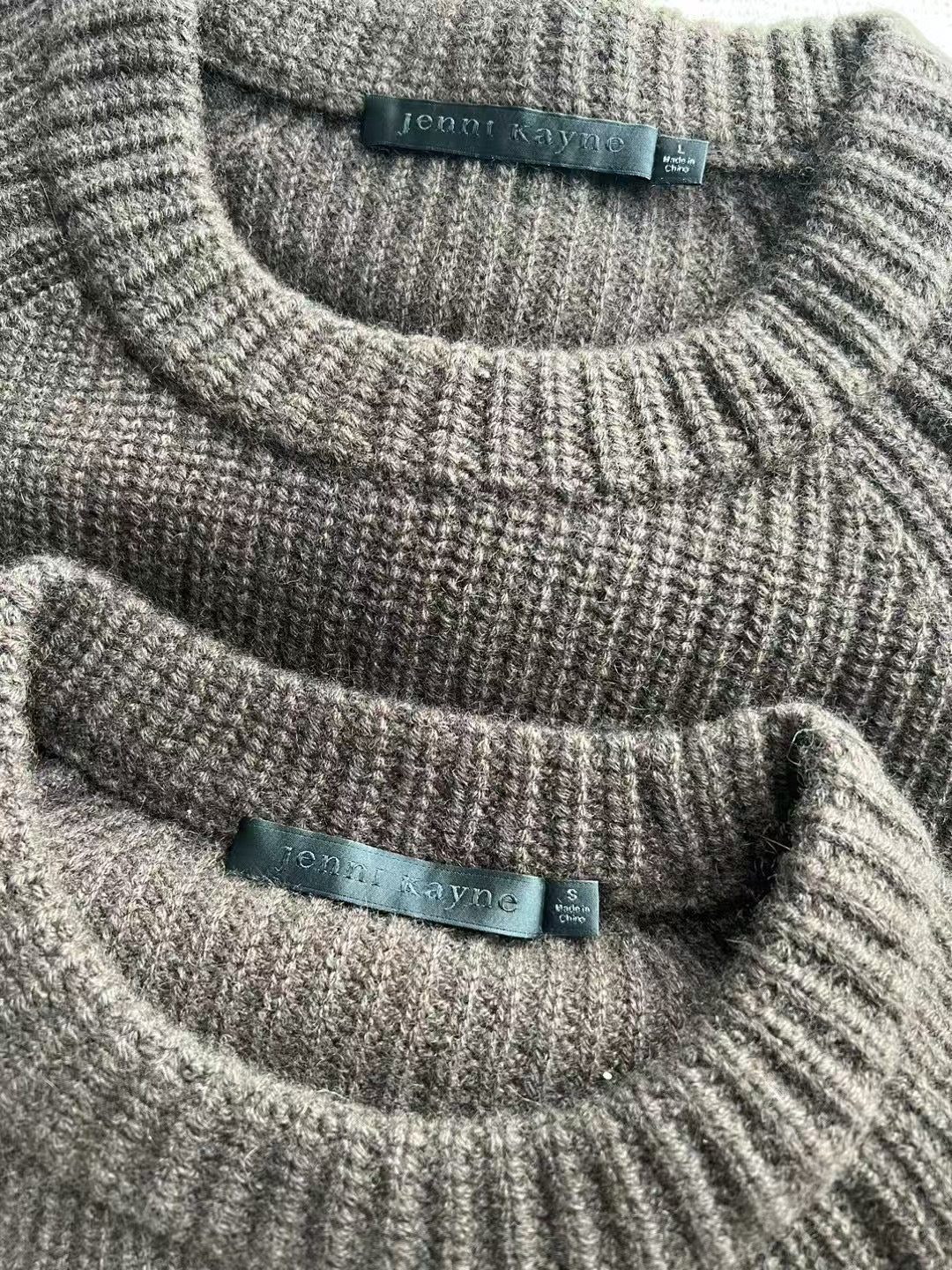 JK Cashmere Fisherman Sweater in Chocolate