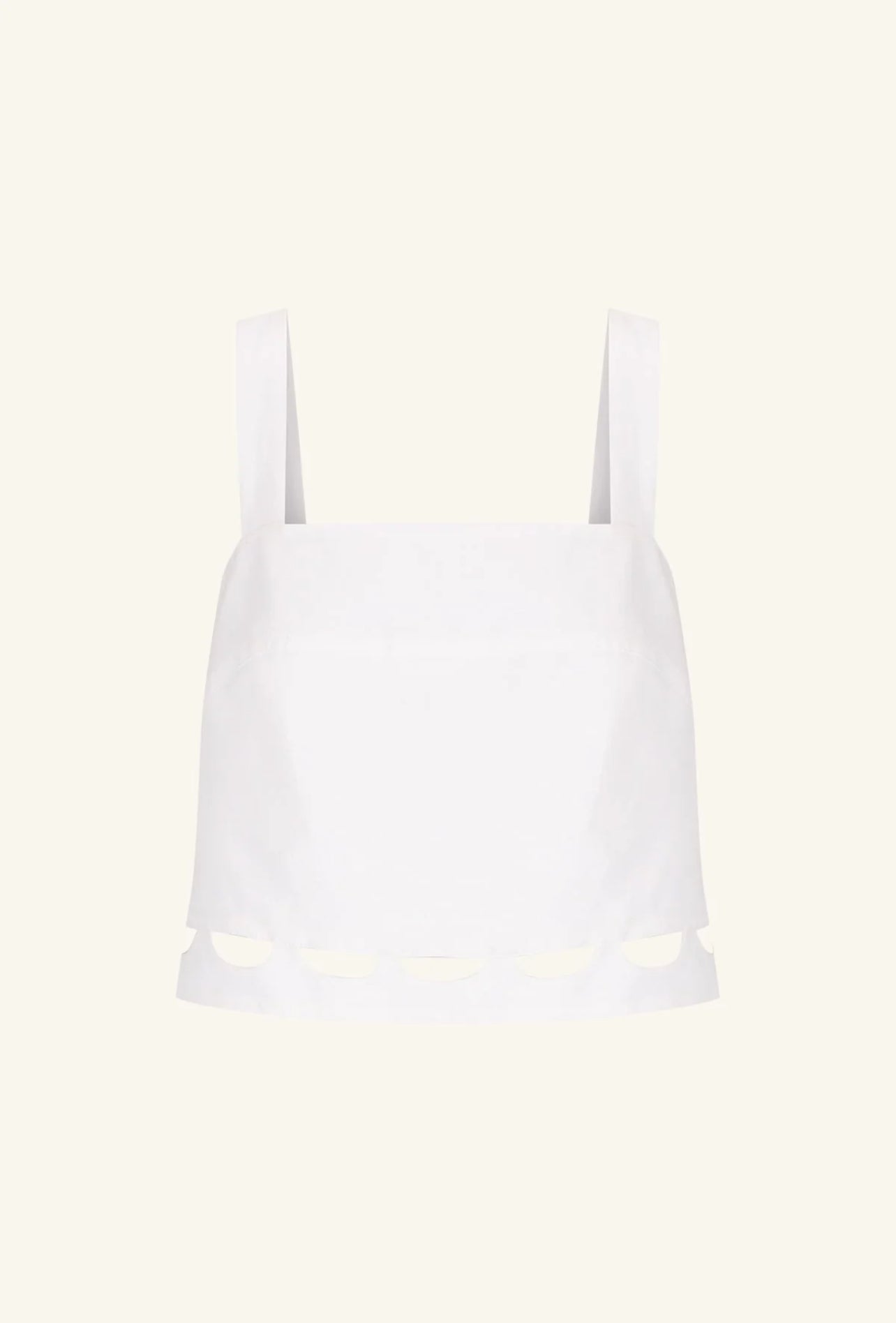 SJ Birdie Scallop Linen Cami Top | Scallop Pants | Set