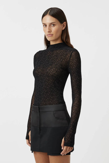 CM Antonia Cotton-blend Long Sleeve Top