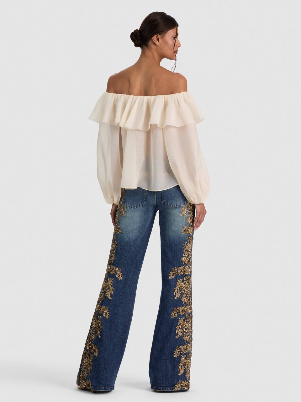 AO Alta Off the Shoulder Ruffle Blouse