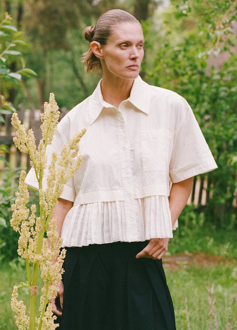 SE Solene Solid Combo Shirt