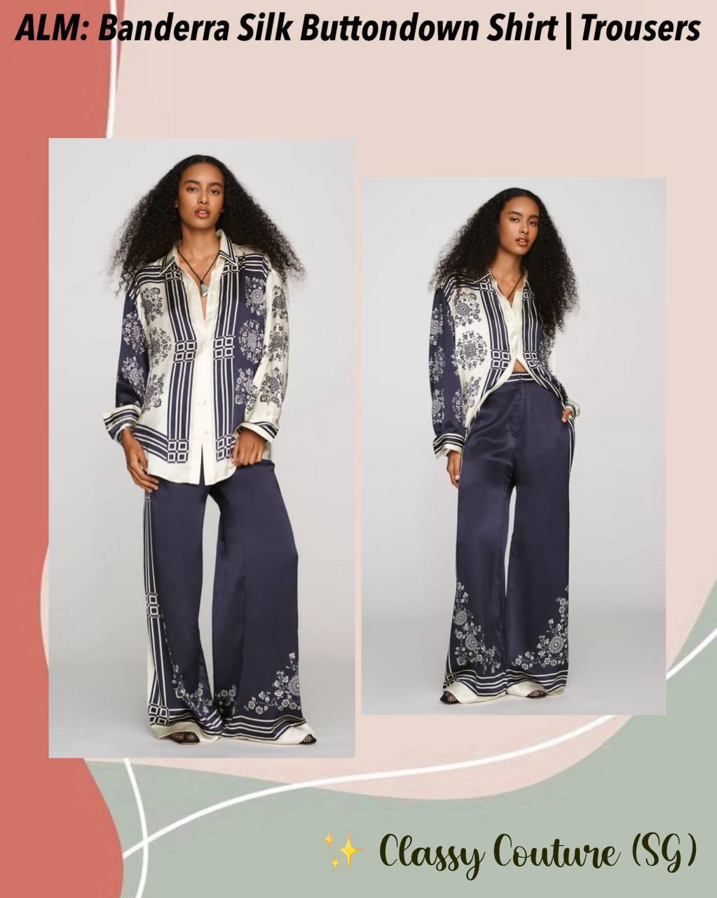 ALM Bandera Silk Buttondown Shirt | Trousers