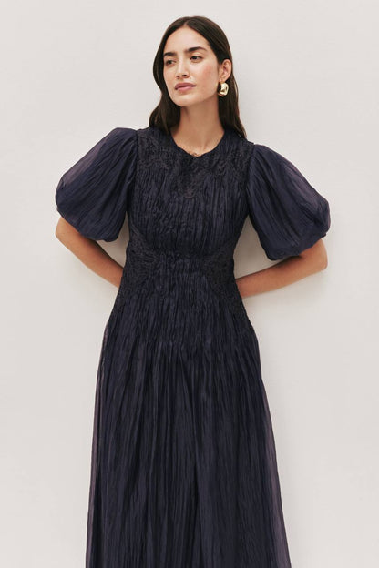 AJ Ophelia Lace Midi Dress