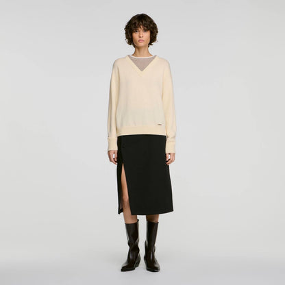 2-In-1 Wool And Cashmere Jumper