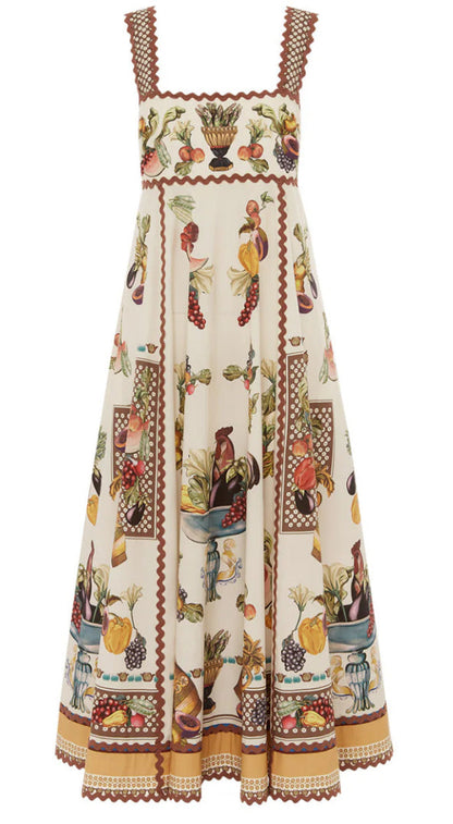 ALM Mercado Cotton Summer Midi Dress Sundress