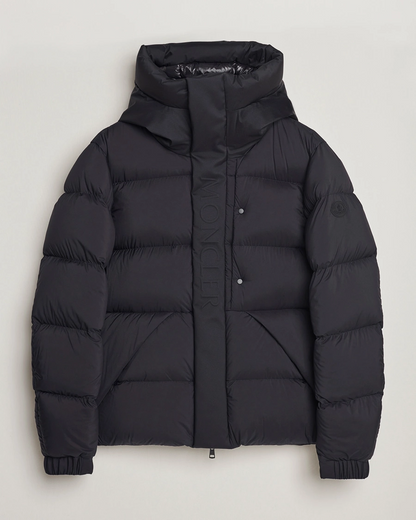MC Men’s Madeira Hooded Short Down Jacket in Black