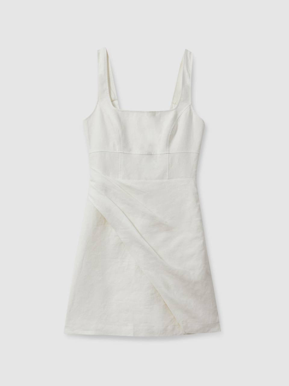 RS Piper Linen Pleat Mini Dress