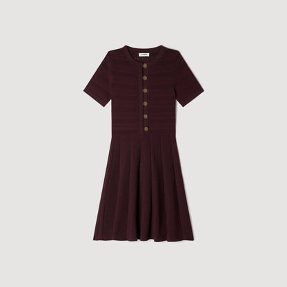 SD Floral Print Knit Mini Dress - Image 1