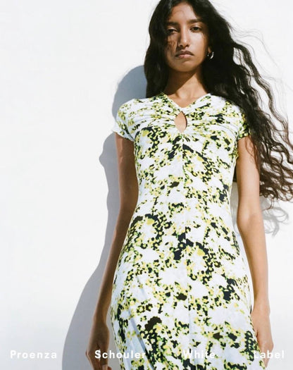PS Noelani Rayon Stretch Jersey Keyhole Maxi Dress