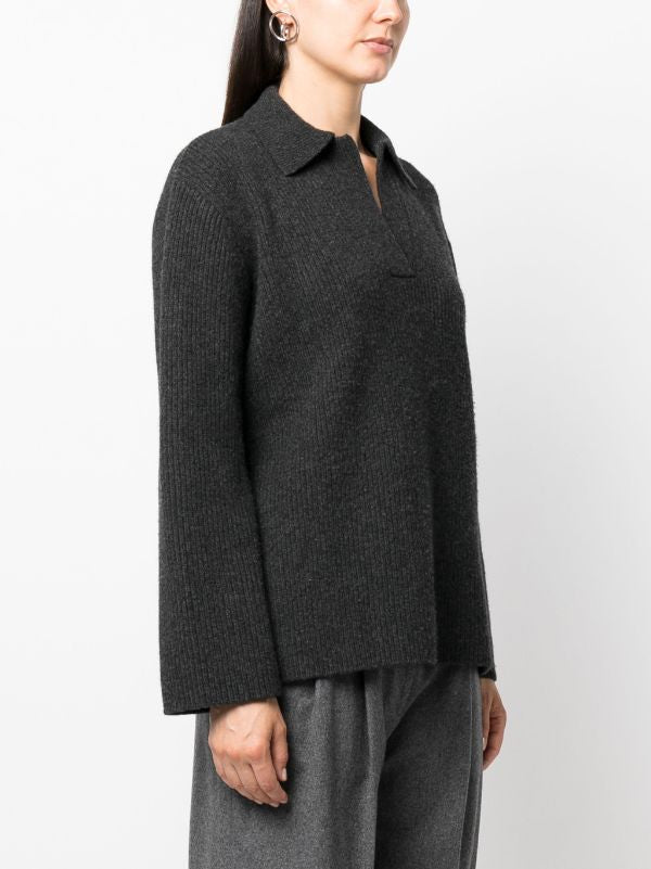 SALE! Tot Ribbed Knit Wool Polo Sweater