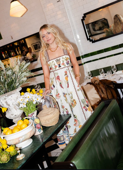 ALM Mercado Cotton Summer Midi Dress Sundress