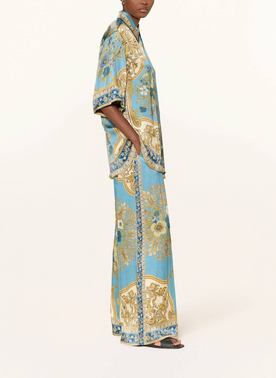 ALM Cassie Printed Silk Shirt | Pants | Set