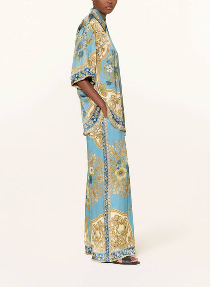 ALM Cassie Printed Silk Shirt | Pants | Set