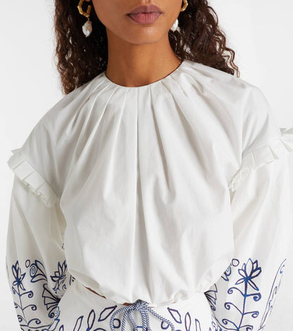 ALM Leela Printed Cotton Shirt | Midi Skirt | Set