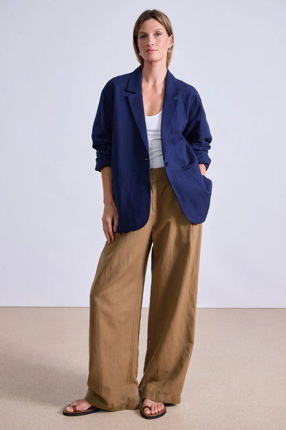 7 Colors! AA Oversized Cotton-Linen Blazer Jacket