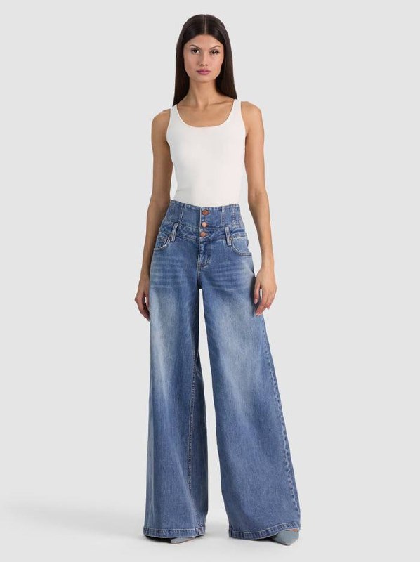 AO Whit Ultra High Button Front Jeans