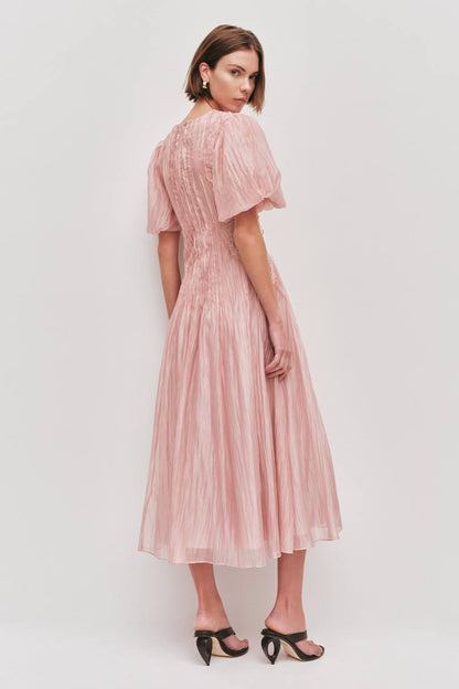 AJ Ophelia Lace Midi Dress