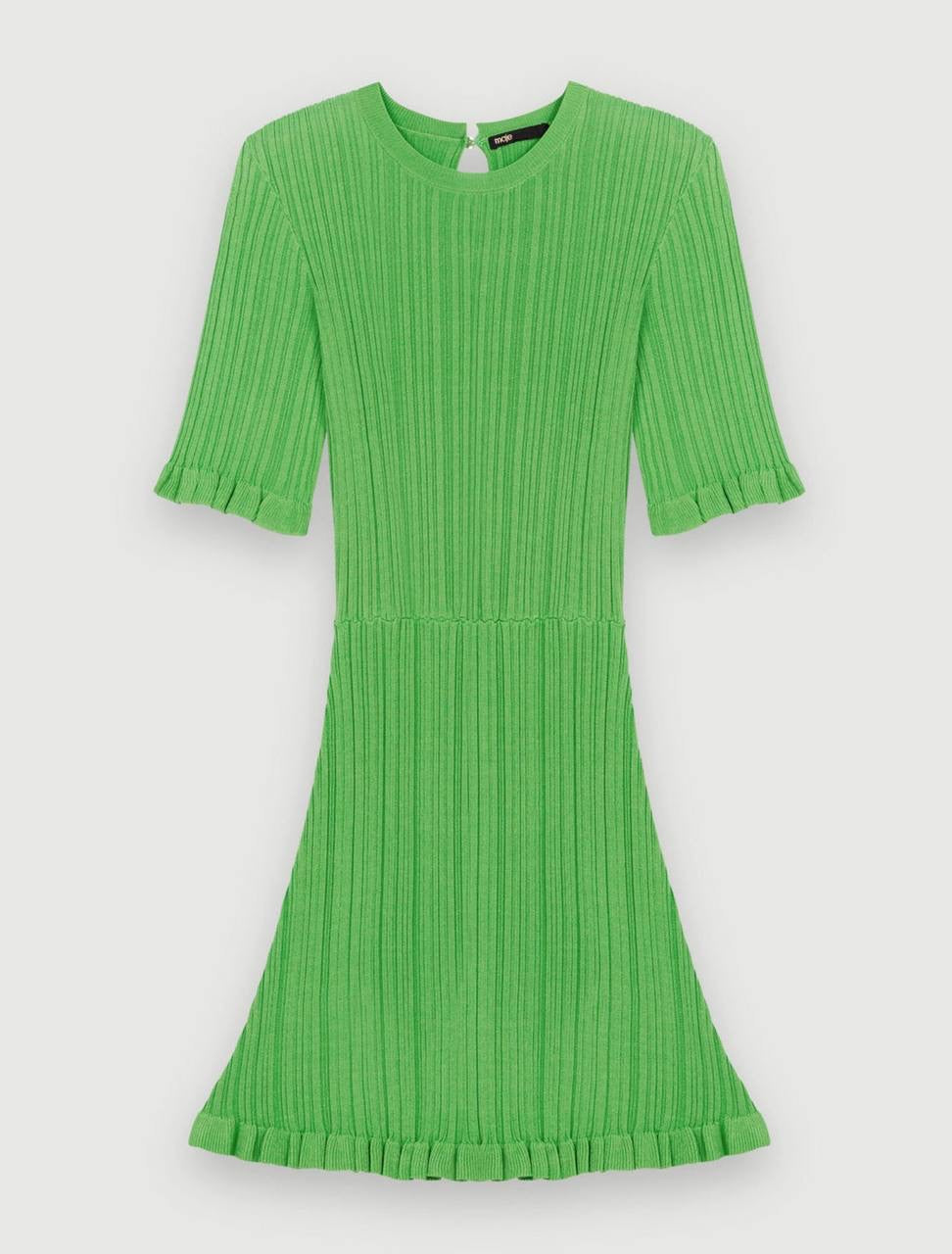 MJ Rochasse Ruffle Knit Dress