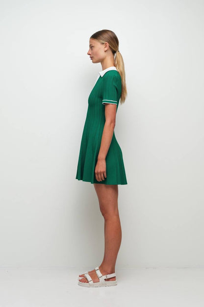 SK Page Knit Polo Mini Dress