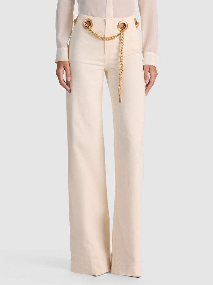 2 Colors! AO Jasper Cotton-blend Mid-Rise Jean with Chain Belt