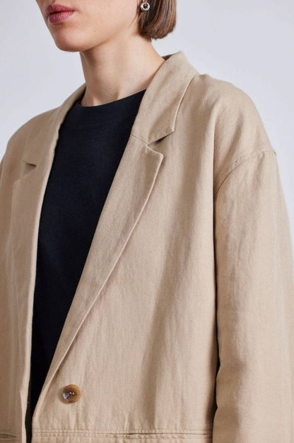 7 Colors! AA Oversized Cotton-Linen Blazer Jacket