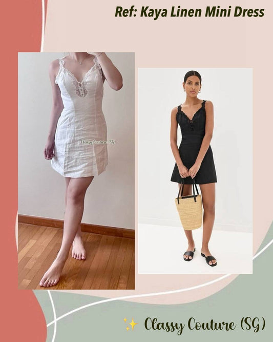 Back! Ref Kaya Linen Mini Dress