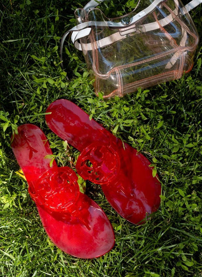 5 Colors! TB Miller Jelly Clear Thong Sandals