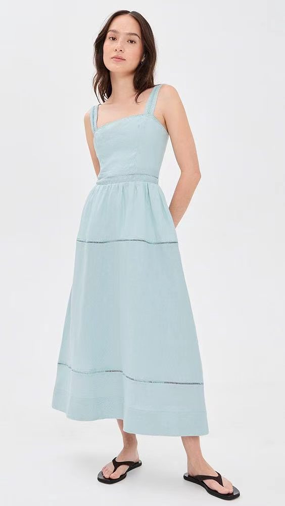 8 Colors! Ref Everett Linen Midi Dress