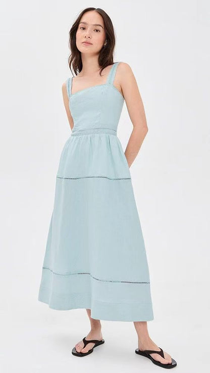 8 Colors! Ref Everett Linen Midi Dress