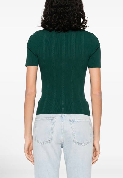 SD Mahee Dark Green Polo Sweater