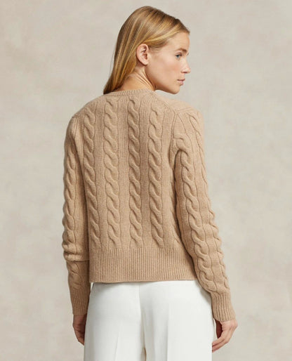 RL Cable Knit Wool Cashmere Cardigan