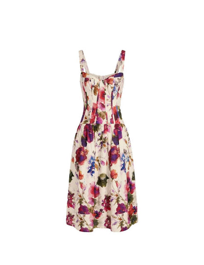 NC Makenna Drop Waist Corset Midi Dress