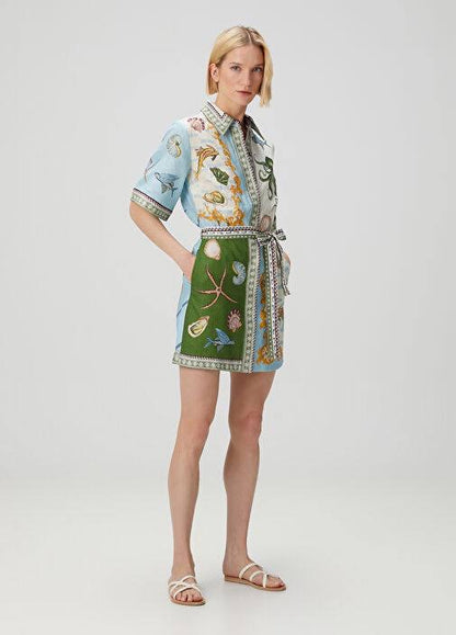 ALM Bath House Linen Mini Dress