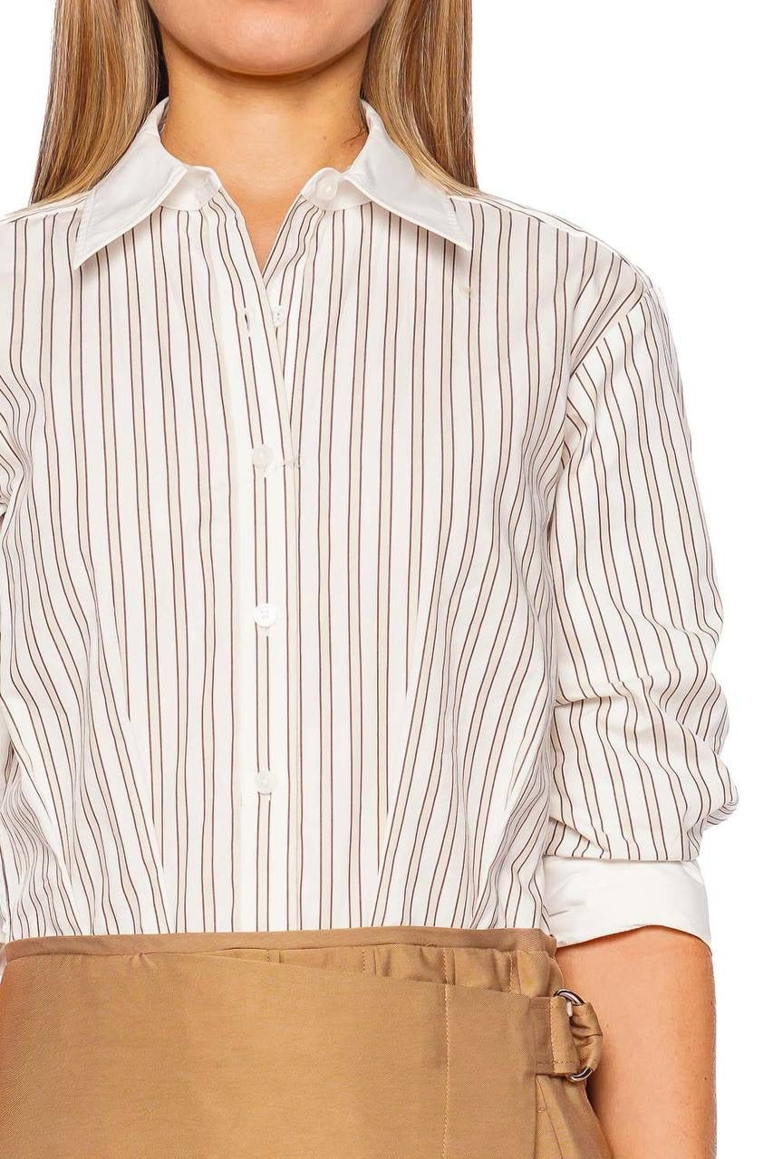 SK Frankie Combo Striped Shirt Combo Shirtdress Mini Dress