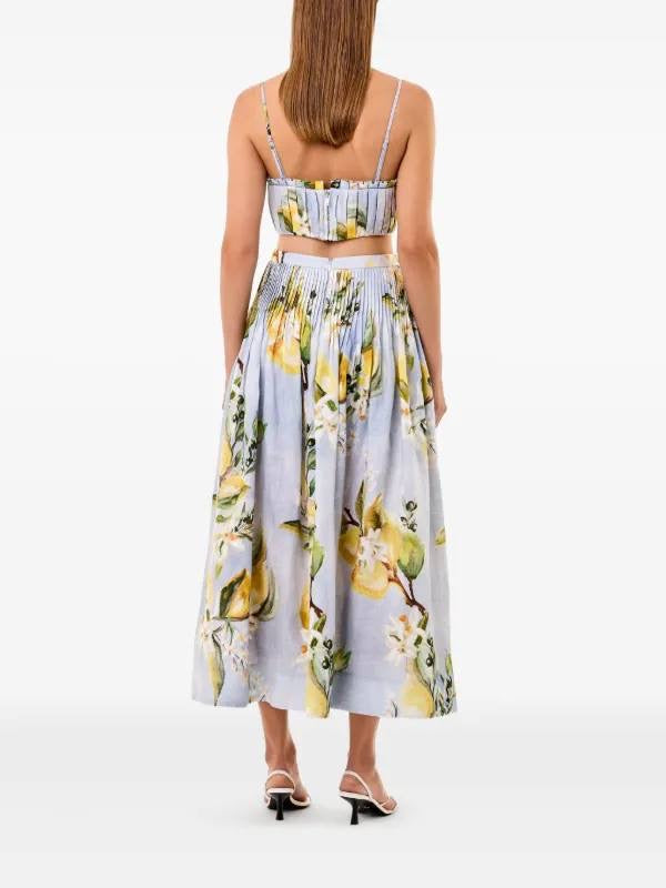 NC Crina Bra Top | Amabelle Midi Skirt | Linen Set