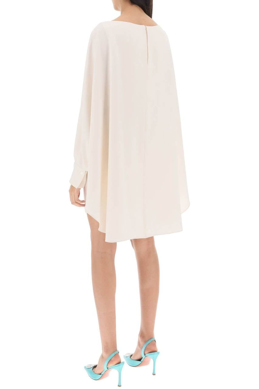 RM Long Sleeve Satin Crepe Mini Dress