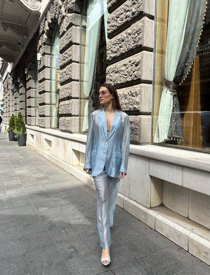 TG Gilian Blazer | Madison Shirt | Pants | Sheer Organza Set