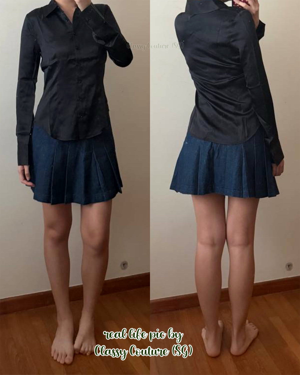4 Colors! Raya Fitted Silk Shirt Blouse