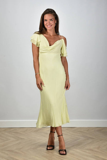 SP Georgette Frill Midi Dress