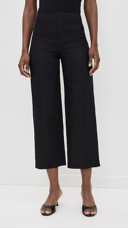 Ref Joni Linen Cropped Pants
