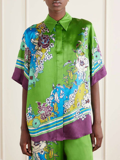 ALM Nanci Silk Tie Shirt | Pants