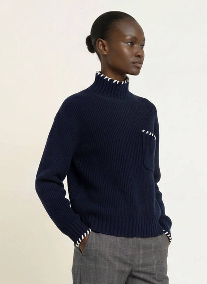 Wool Jumper with Braided Details